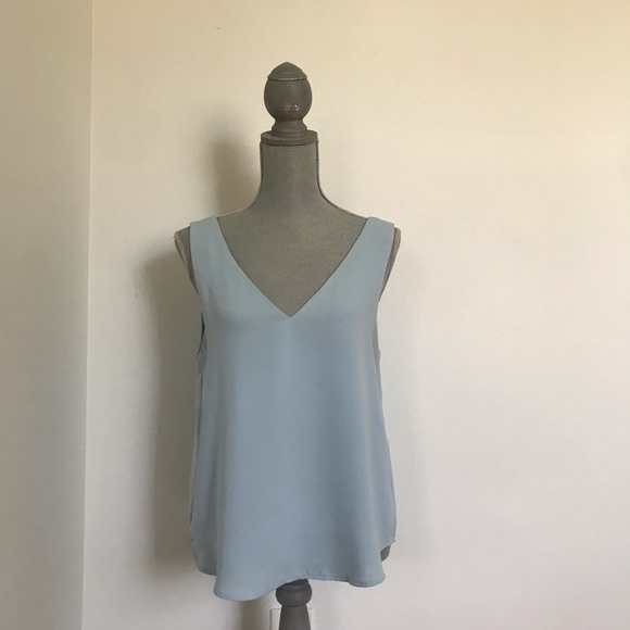 Forever 21 Dusty Blue Top - Picture 2 of 4